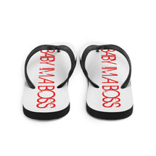 Load image into Gallery viewer, BABY IM A BOSS RED Flip-Flops
