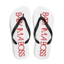 Load image into Gallery viewer, BABY IM A BOSS RED Flip-Flops
