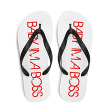 Load image into Gallery viewer, BABY IM A BOSS RED Flip-Flops
